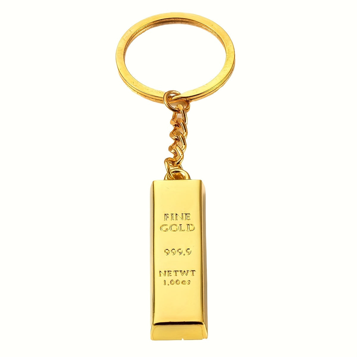 Golden Bar Keychain